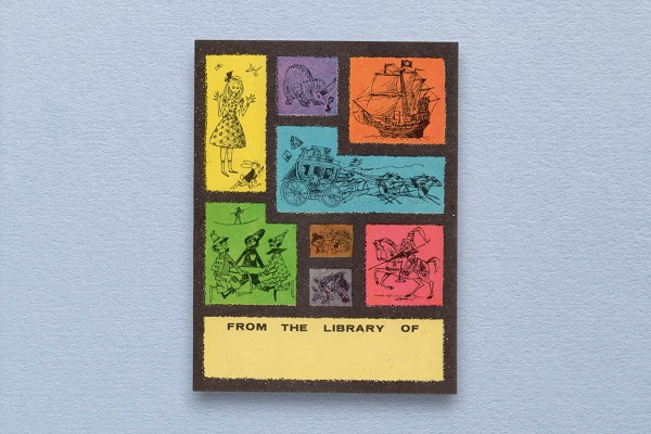 Vintage Classic Storybook & Adventure Bookplates in Original Box – Set of 38 (Antioch, c. 1970s)