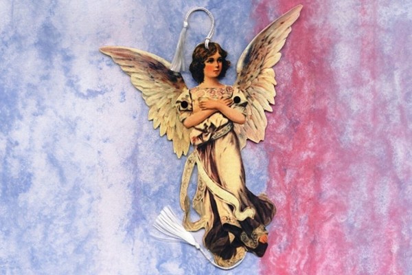Glorious Die Cut Angel Ornament with Movable Wings